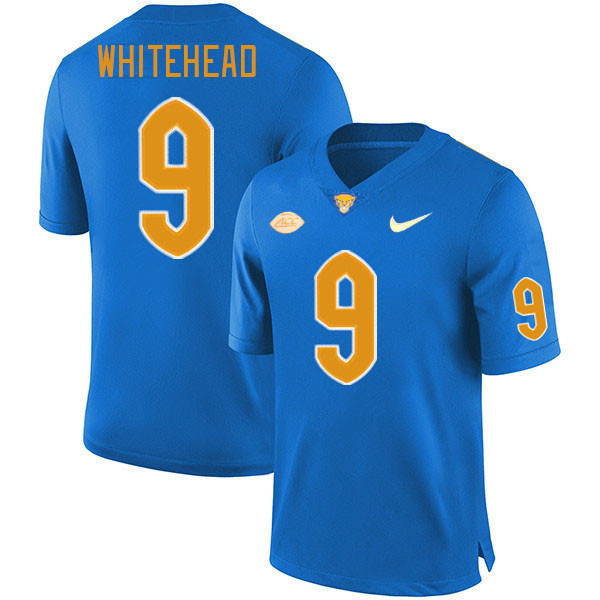 Pitt Panthers #9 Jordan Whitehead College Football Jerseys Stitched Sale-Royal